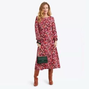 NWT Draper James LS Tammy Dress in Viney Floral